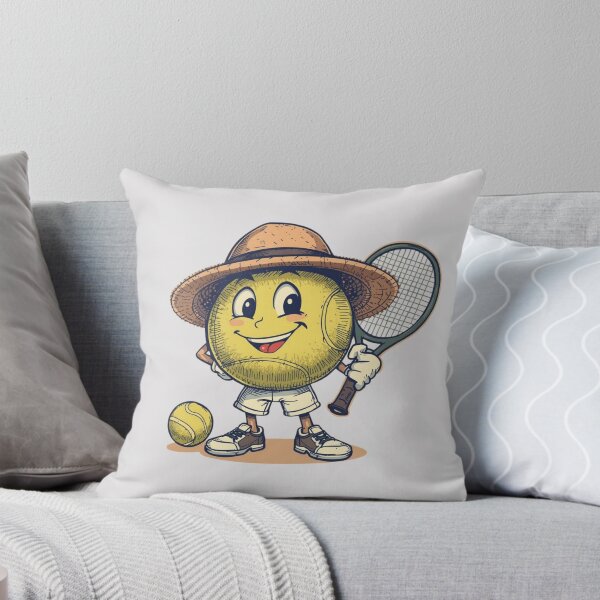 Item preview, Tennis Game Ball Cartoon Sticker, Tennis Gifts designed and sold by colorleafz.