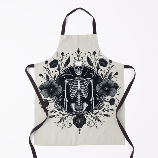 Item preview, Gothic Floral Skeleton Emblem designed and sold by Roberta Calabrese.