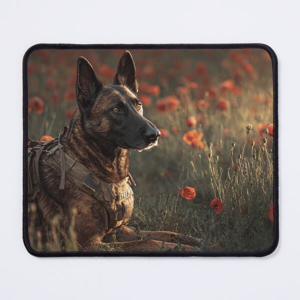 Item preview, Dogs of Duty in the Poppy Sea designed and sold by Skyframe Aviation.