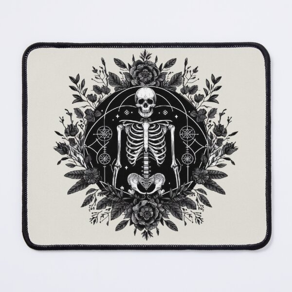 Item preview, Gothic Floral Skeleton Emblem designed and sold by Roberta Calabrese.