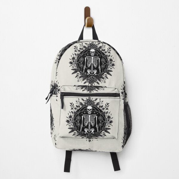 Item preview, Gothic Floral Skeleton Emblem designed and sold by Roberta Calabrese.