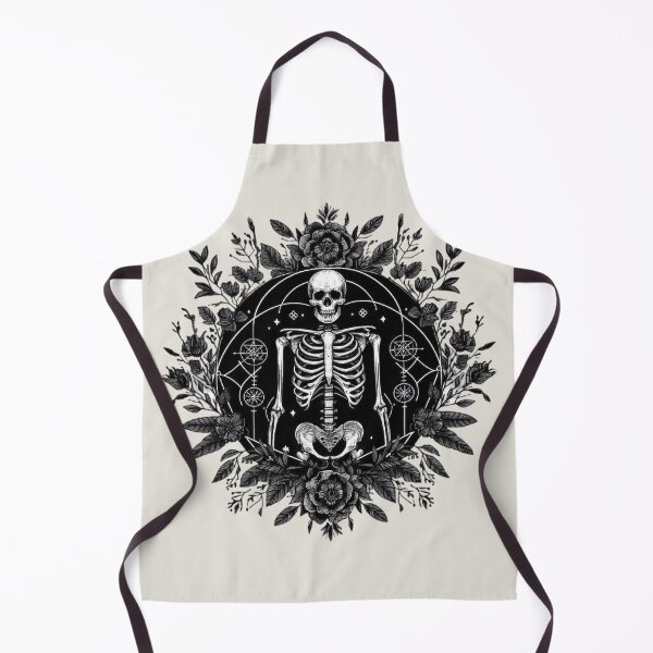 Item preview, Gothic Floral Skeleton Emblem designed and sold by Roberta Calabrese.