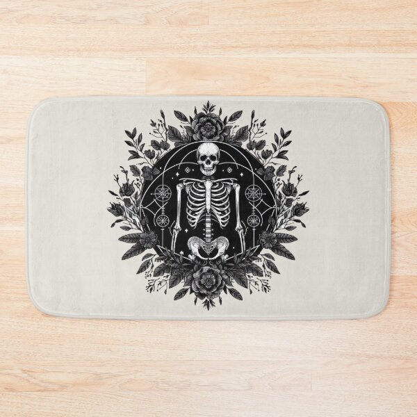 Item preview, Gothic Floral Skeleton Emblem designed and sold by Roberta Calabrese.