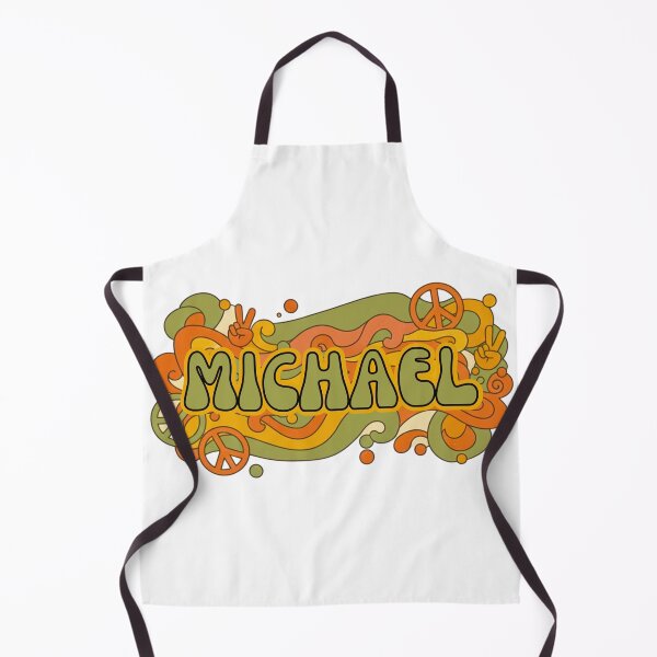 Item preview, Copy of Michael Retro Groovy 70s Peace Sign Name Art designed and sold by MBBialyPiksel.