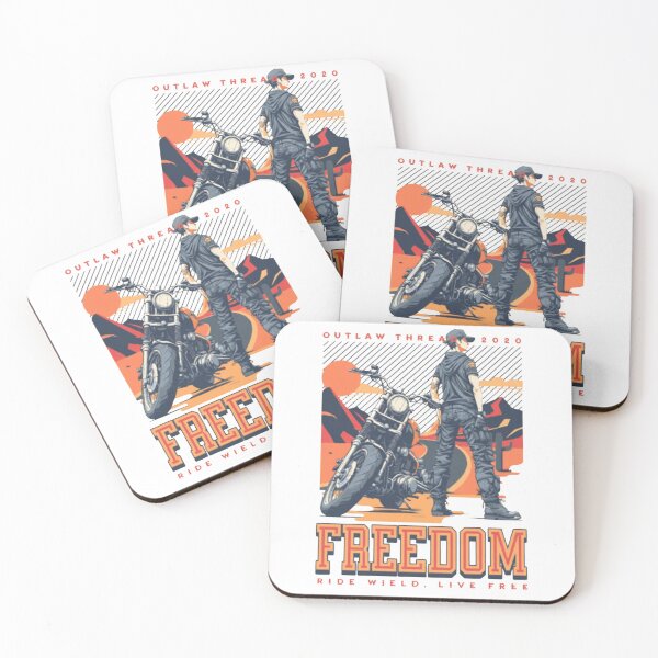Item preview, Retro Motorcycle Desert Journey — Freedom Ride Biker Illustration designed and sold by Colorful-Garden.