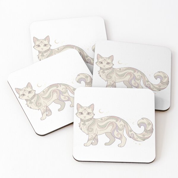 Item preview, Mystical Irish Cat – Night Magic Floral Artwork designed and sold by KivaroArt.
