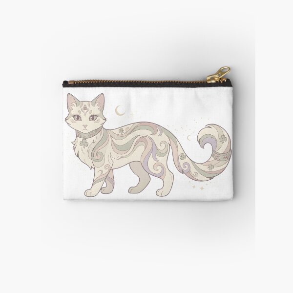 Item preview, Mystical Irish Cat – Night Magic Floral Artwork designed and sold by KivaroArt.