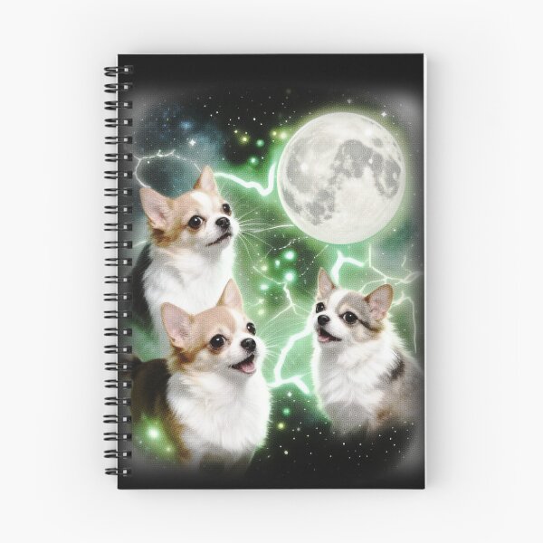 Item preview, Three Chihuahuas Moon Scene | Tiny Dogs Wolf Parody Meme designed and sold by bngfx.