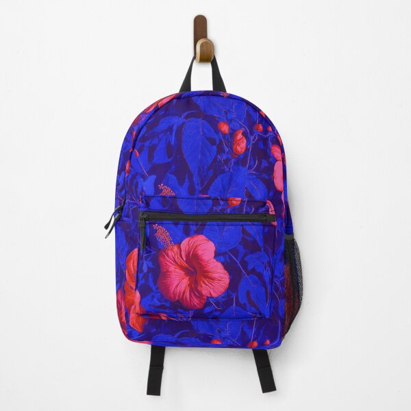 Item preview, Neon Hibiscus on Electric Blue designed and sold by ikidyounot.