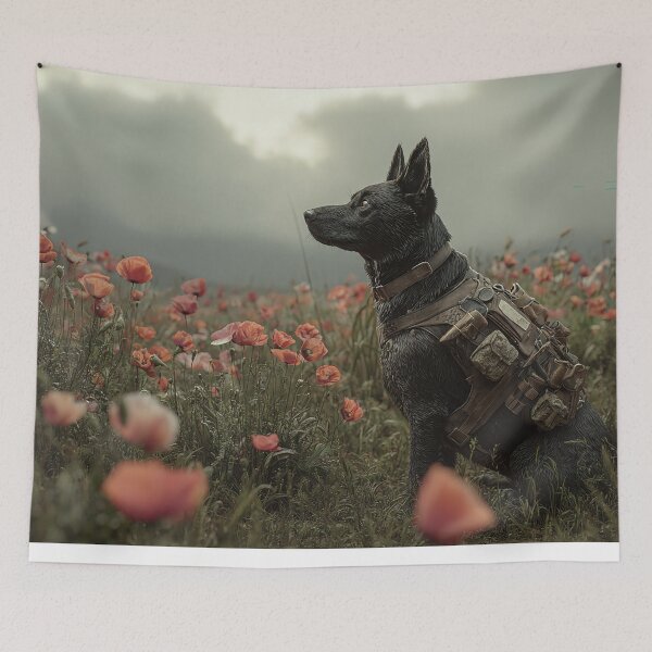 Item preview, Dogs of Service in the Red Meadow designed and sold by Skyframe Aviation.