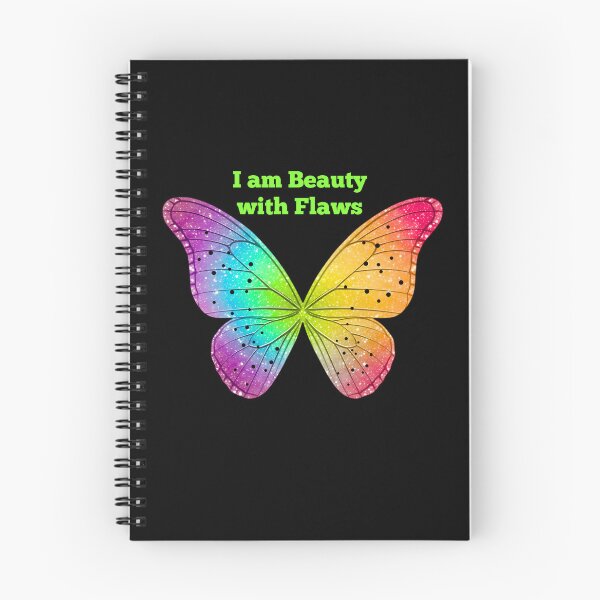Item preview, I Am Beauty with Flaws – Colorful Butterfly Self Love Art designed and sold by BinbriArts .