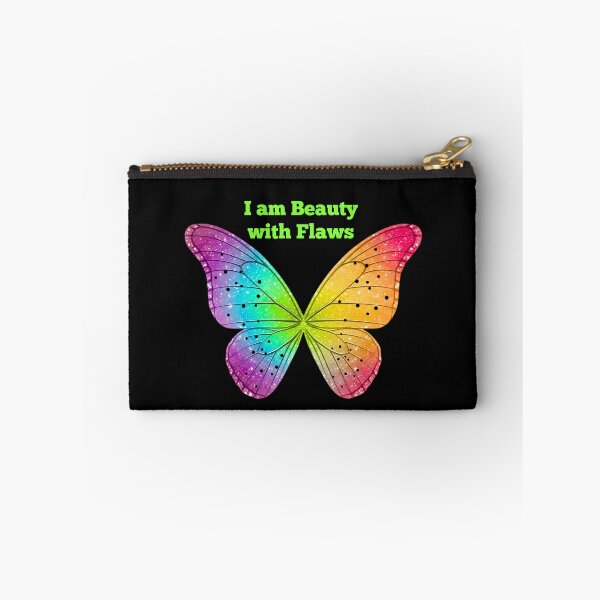 Item preview, I Am Beauty with Flaws – Colorful Butterfly Self Love Art designed and sold by BinbriArts .