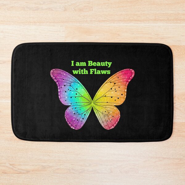 Item preview, I Am Beauty with Flaws – Colorful Butterfly Self Love Art designed and sold by BinbriArts .