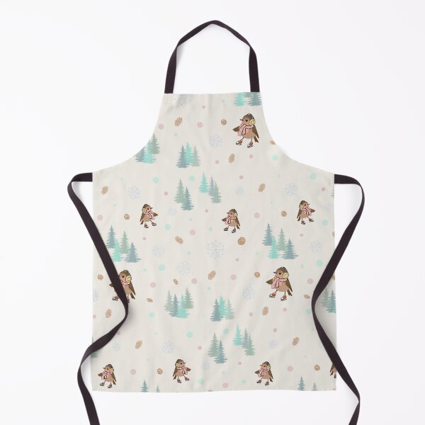 Item preview, Bird riding a sleigh, fir trees and snowflakes designed and sold by Federfaser.
