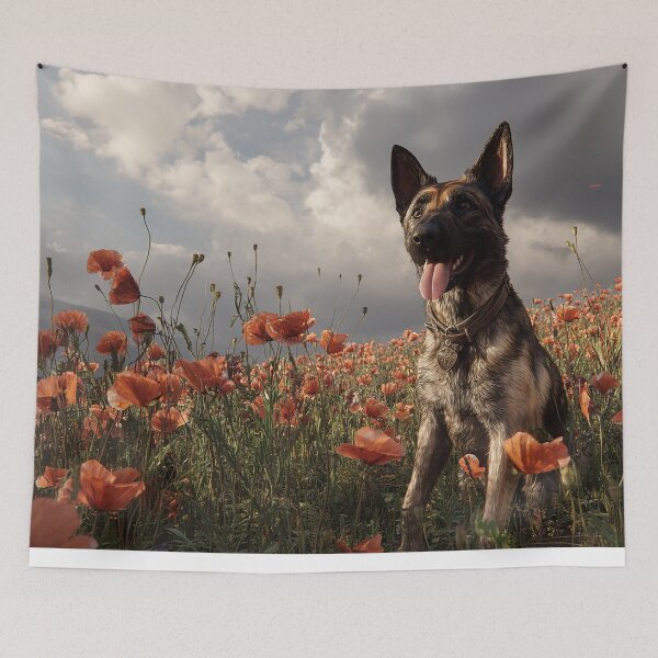 Item preview, Canine Duty in the Poppy Breeze designed and sold by Skyframe Aviation.