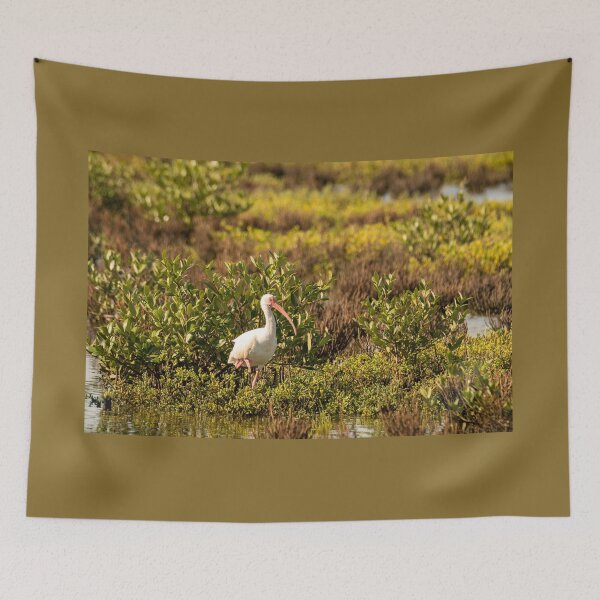 Item preview, Ibis in Lush Wetland Habitat designed and sold by Debra Martz.