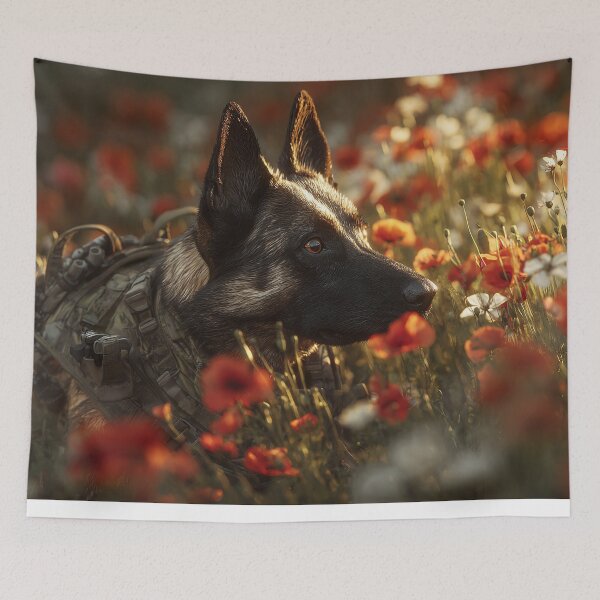Item preview, Loyal Companions in Red Fields designed and sold by Skyframe Aviation.