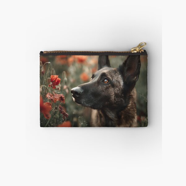 Item preview, Dogs Standing Watch in Poppies designed and sold by Skyframe Aviation.