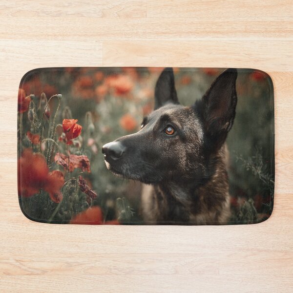 Item preview, Dogs Standing Watch in Poppies designed and sold by Skyframe Aviation.
