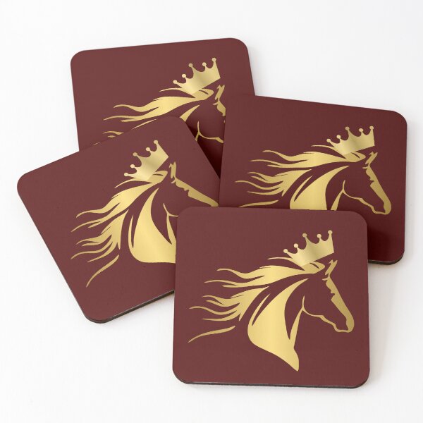 Item preview, Golden Crowned Horse Head – Luxe Black & Gold Majesty Art designed and sold by SolutionsArt.