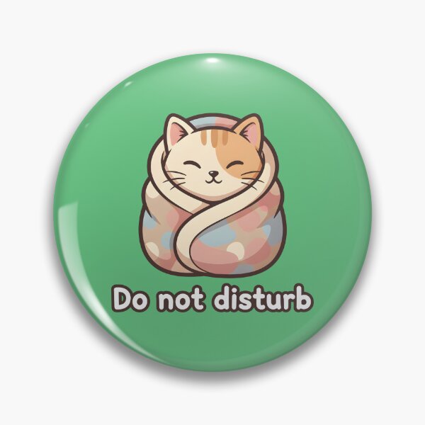 Item preview, Kawaii Purrito Cat - Do Not Disturb | Cute Sleeping Mode designed and sold by Fuechse.