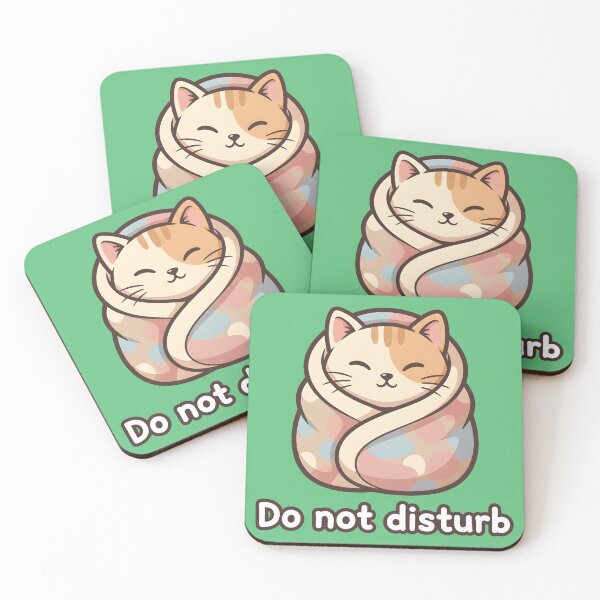 Item preview, Kawaii Purrito Cat - Do Not Disturb | Cute Sleeping Mode designed and sold by Fuechse.