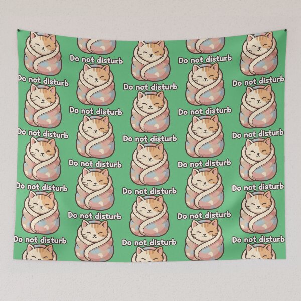 Item preview, Kawaii Purrito Cat - Do Not Disturb | Cute Sleeping Mode designed and sold by Fuechse.