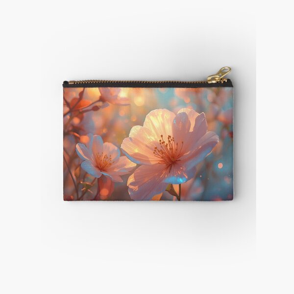 Item preview, Sun-Drenched Ethereal Blossoms - Golden Hour Floral Art designed and sold by Flow19.