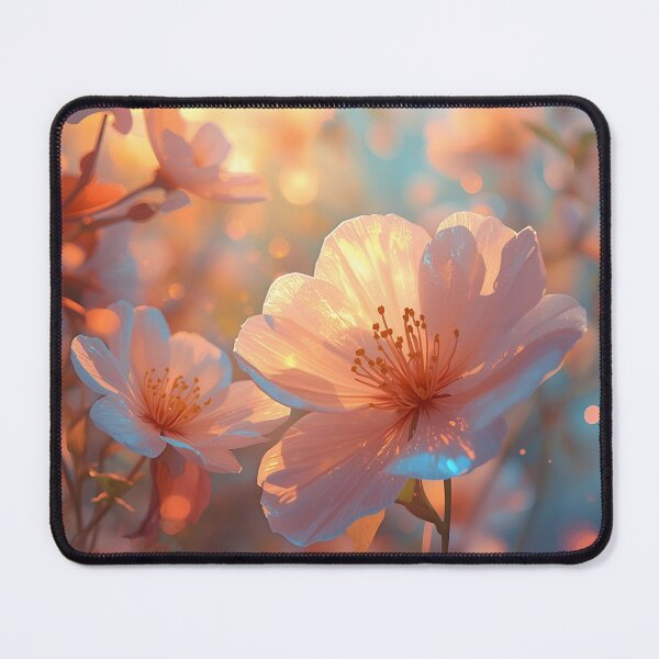 Item preview, Sun-Drenched Ethereal Blossoms - Golden Hour Floral Art designed and sold by Flow19.