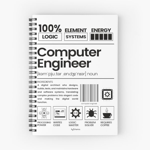 Item preview, Computer Engineer || Jobs Series - Black designed and sold by bySirena.