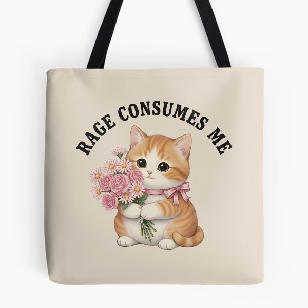 Item preview, Rage Consumes Me Cute Cat designed and sold by dudelinart.