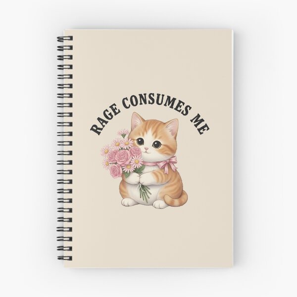 Item preview, Rage Consumes Me Cute Cat designed and sold by dudelinart.