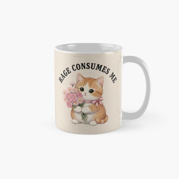 Item preview, Rage Consumes Me Cute Cat designed and sold by dudelinart.