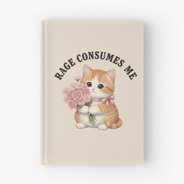 Item preview, Rage Consumes Me Cute Cat designed and sold by dudelinart.