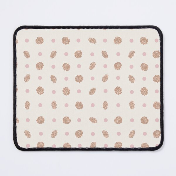 Item preview, Pine cones and pink dots on a delicate background designed and sold by Federfaser.