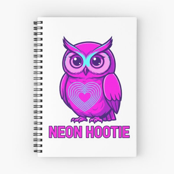 Item preview, Neon Love Owl Valentine Sticker – Cute Glowing Owl Pop Art Heart  designed and sold by ZyxDes.