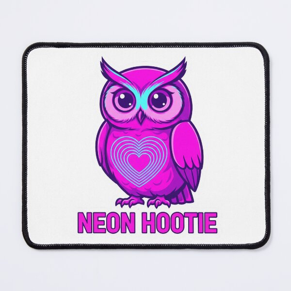 Item preview, Neon Love Owl Valentine Sticker – Cute Glowing Owl Pop Art Heart  designed and sold by ZyxDes.