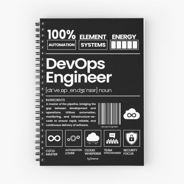 Item preview, DevOps Engineer || Jobs Series - White designed and sold by bySirena.