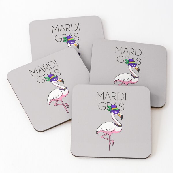 Item preview, Mardi Gras Flamingo Funny Pink Bird Carnival Mask Art designed and sold by SplashTastic.