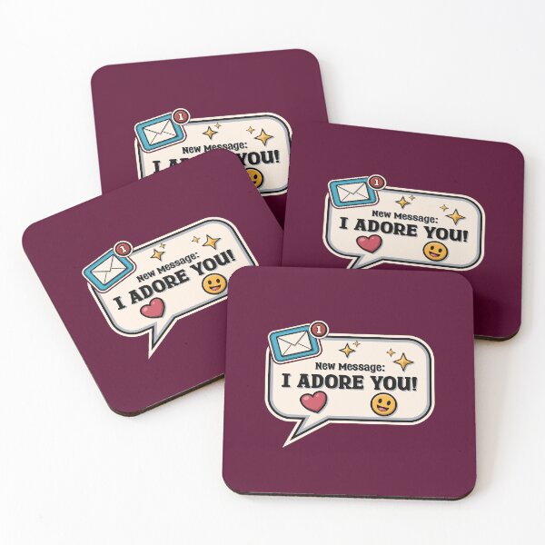 Item preview, I Adore You - Romantic Valentine Message designed and sold by TheJollyDoodle.