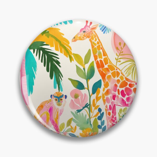 Item preview, Whimsical Giraffe And Monkey Jungle Friends designed and sold by artsandsoul.