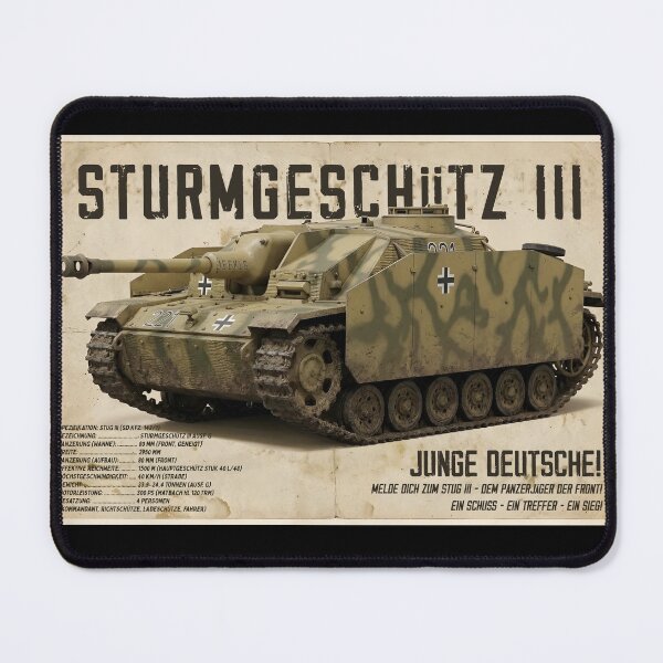 Item preview, Vintage StuG III Assault Gun Propaganda Poster – German WWII Sturmgeschütz Poster designed and sold by Jeeklsdotcom.
