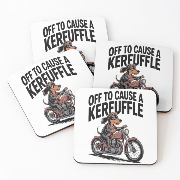 Item preview, Off to Cause A Kerfuffle Dachshund Tshirt designed and sold by Jacky-Design.