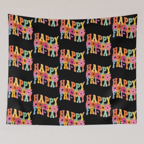 Item preview, Happy Fri-Yay Floral Flower Power designed and sold by GrumpySableye.