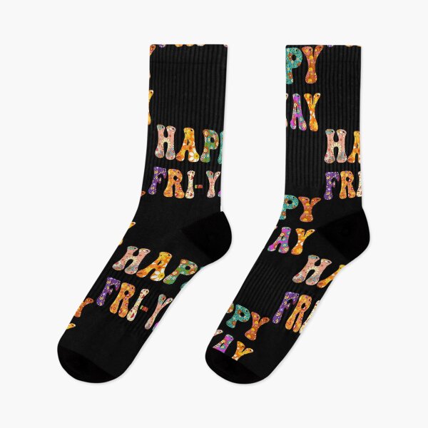 Item preview, Happy Fri-Yay Retro Floral Weekend Vibes designed and sold by GrumpySableye.