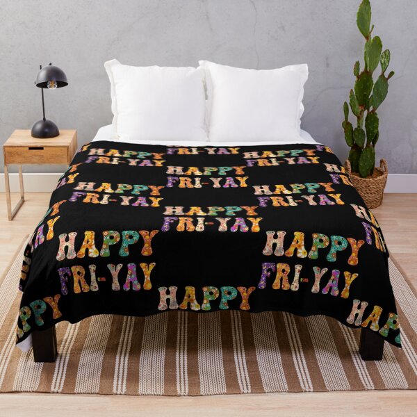 Item preview, Happy Fri-Yay Retro Floral Weekend Vibes designed and sold by GrumpySableye.