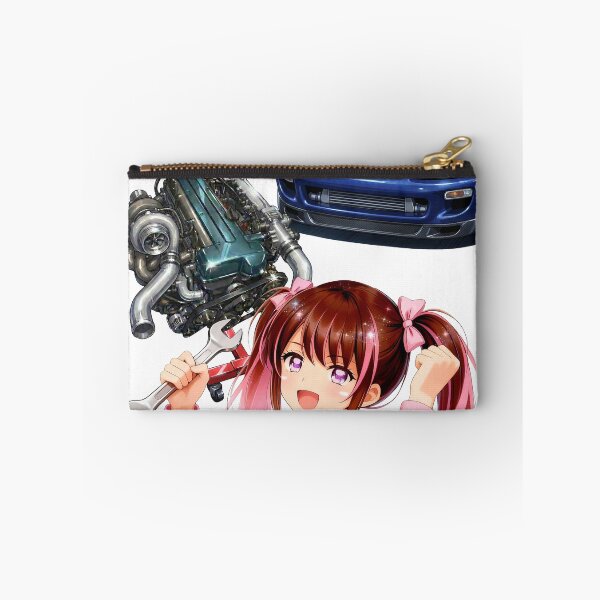 Item preview, JZA80 Supra 2JZ Single Turbo & Anime Mechanic Girl "PINK-chan" designed and sold by AKIHABARAMOTORS.