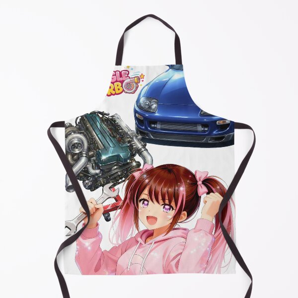 Item preview, JZA80 Supra 2JZ Single Turbo & Anime Mechanic Girl "PINK-chan" designed and sold by AKIHABARAMOTORS.