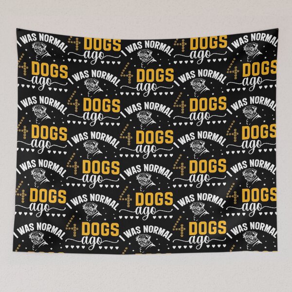 Item preview, I Was Normal 4 Dogs Ago Pug Lover designed and sold by GrumpySableye.