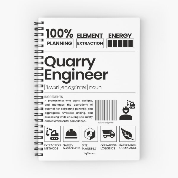 Item preview, Quarry Engineer || Jobs Series - Black designed and sold by bySirena.